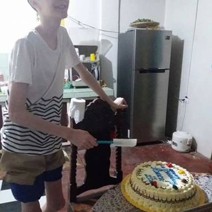 Uppseendeväckande fotot som Analyn publicerade på sin Facebook fick mig flyga