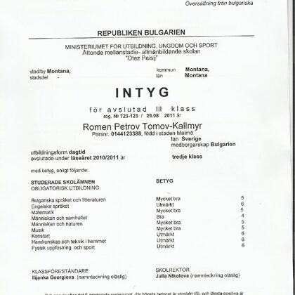 I Sverige säckar socialtjänsten Romen med flit att inte studera på Margretegärdsskolan. Hä