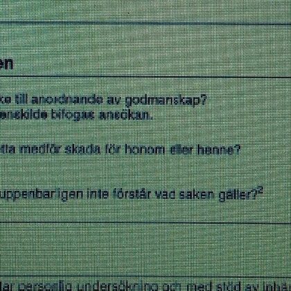 психолог др Кеннерланд сам е попълнил в "НЕ"-квадратче че Румен не ще попечител тук!