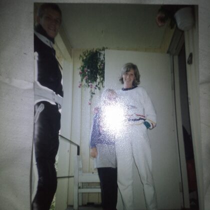 Peter besöker sin LSS-kollega Felicidas Westmans hem i U:a 1987