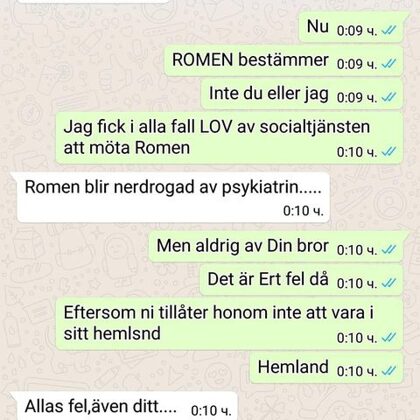 Туумас заплашва на 12 ноември 2019 г Румен че ще бъде "дрогиран от психиатрията" 