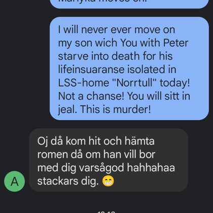 SMS-chatt med Arlene Takahashi den 19 febr 2022