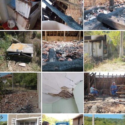 2 септ 2012 г пожарът през нощта, заплатих 25000 лв за нов покрив, ул. "Първа" 73 в с Драг