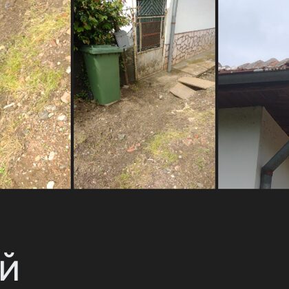 След 1 мес престой в града заварвам бутната цигла капак-от бърдото, куп лайна на пътеката 