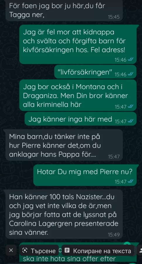 Thomas Kallmyr hotar mig med sin sons kontaktnät med 100-tals nynazister i Uddevalla. I si
